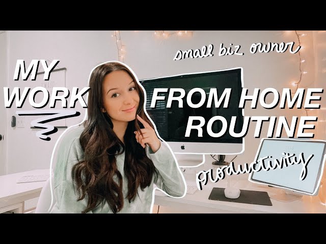 WORK FROM HOME ROUTINE | Day In The Life as a Small Business Owner