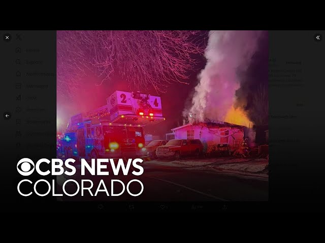 Firefighters rush to put out house fire in Commerce City