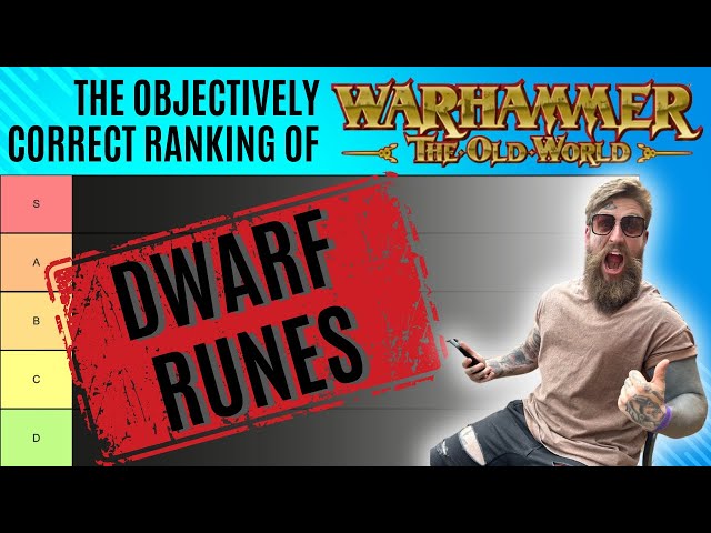 🔴  Ranking the BEST and WORST Dwarf Runes with @Dawiafterdark! 🔴