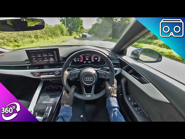 Audi A4 - S-Line (2021) - 360 Test Drive - 4K