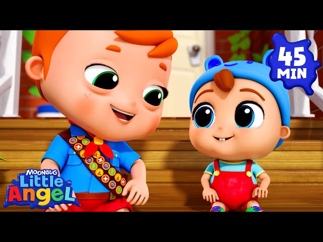 I Love You Brother 💛 Kids Singalong | Little Angel | Songs and Cartoons | Best Videos for Babies