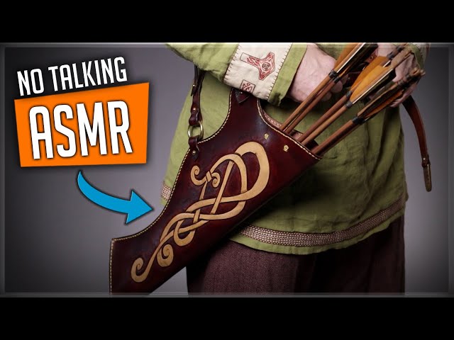 ASMR Leather Craft - Making a Leather Quiver