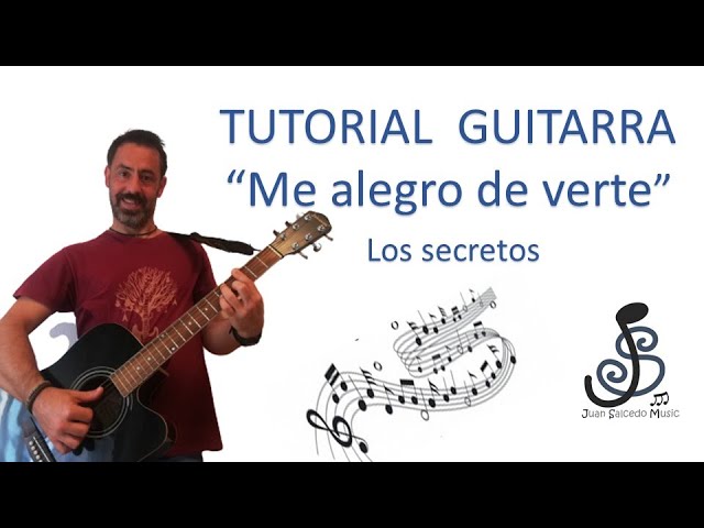 🎸Me alegro de verte GUITARRA - Los Secretos 🤩 - Como tocar, tutorial guitarra, acordes, letra y tab.