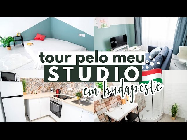 Tour pelo meu studio em Budapeste + custos | Mariany Viaja