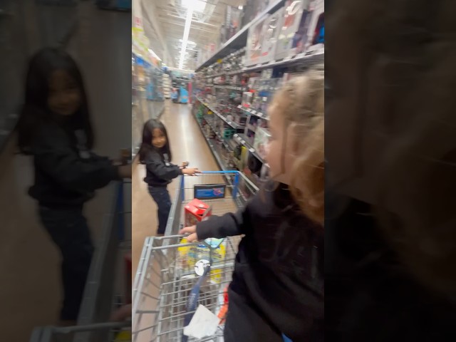 Phoenix and America shopping at Walmart