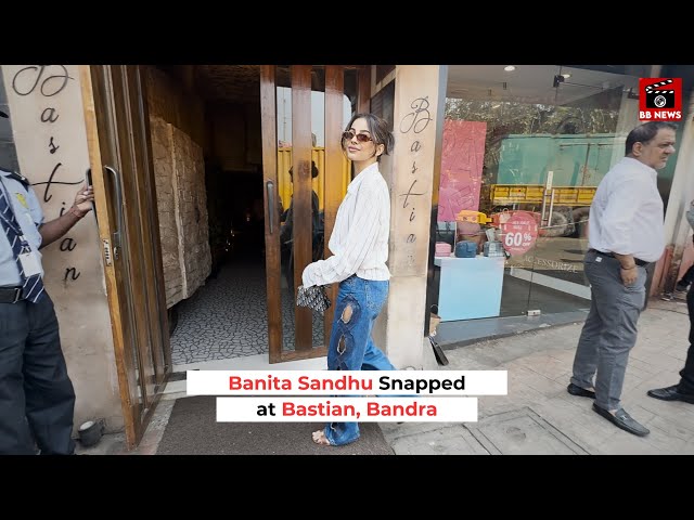 Banita Sandhu Snapped at Bastian, Bandra