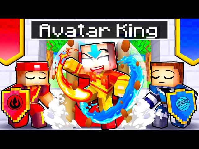 Playing as an AVATAR KING in Minecraft!