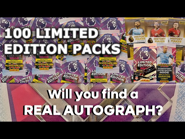 Hunting for AUTOGRAPH CARDS! - Opening 100 Adrenalyn XL 2025 Limited Edition Packs