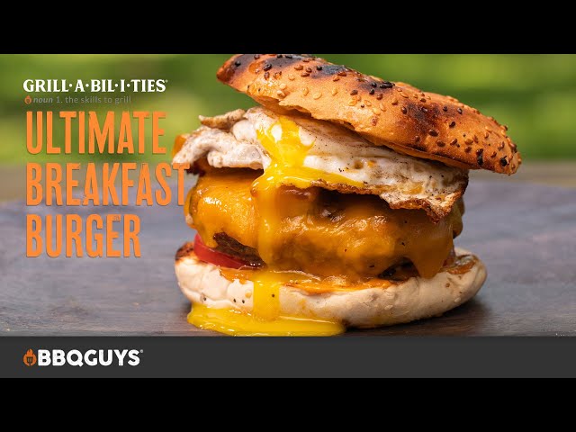 Ultimate Grilled Breakfast Burger Recipe | Weber Traveler Grill | Master Grillabilities | BBQGuys