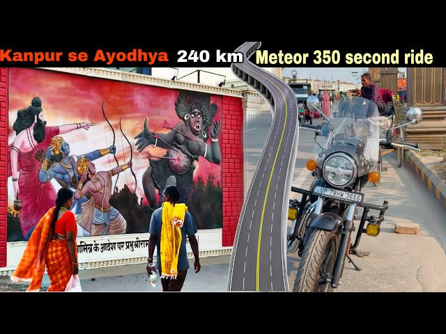 Kanpur se Ayodhya: Meteor 350 second ride | adorable travelers | Road trip vlog