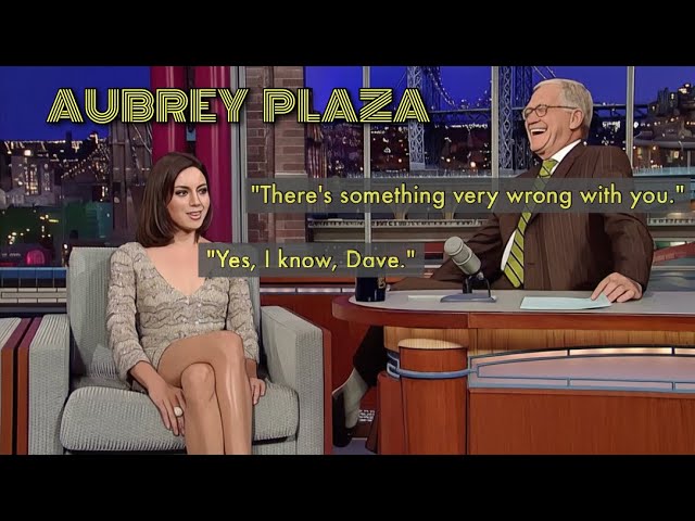 Aubrey Plaza insists she's trying to act normal even though her interviews always go off the rails.