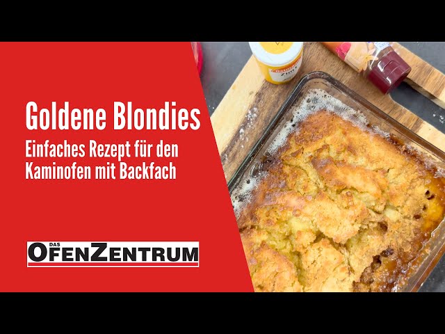 Goldene Blondies mit Zimt: Einfaches Rezept für den Kaminofen mit Backfach - DAS OFENZENTRUM