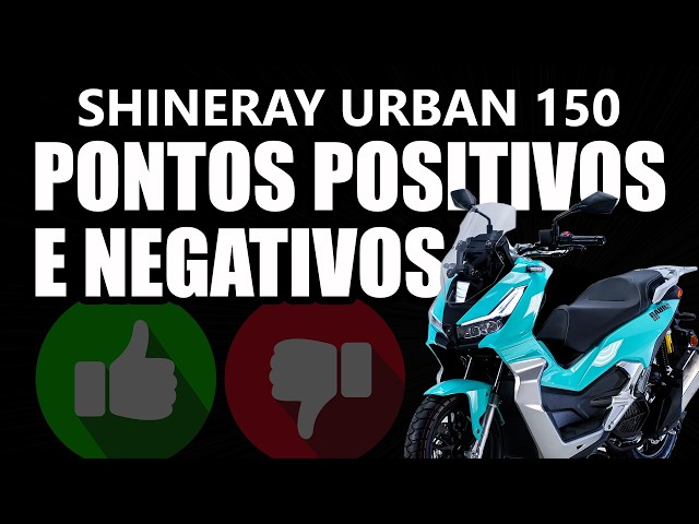 Shineray Urban 150 - Pontos positivos e negativos [Motovlog Urban 150 POV]