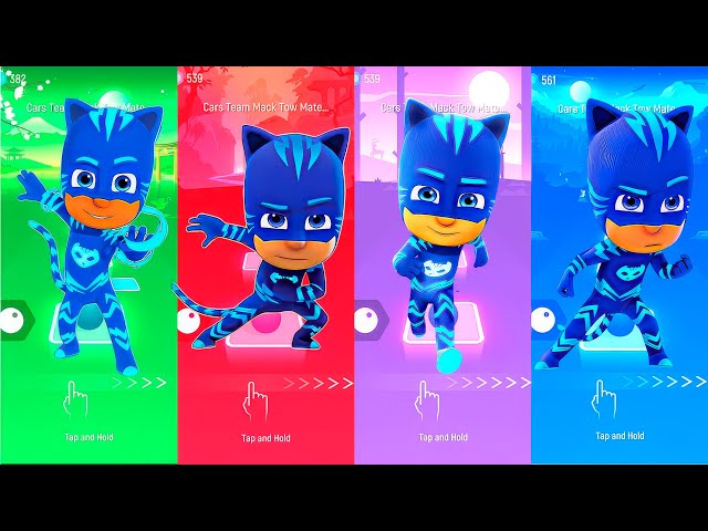 PJ Masks - CatBoy 🆚 CatBoy 🆚 CatBoy 🆚 CatBoy 🎶 Tiles Hop EDM Rush