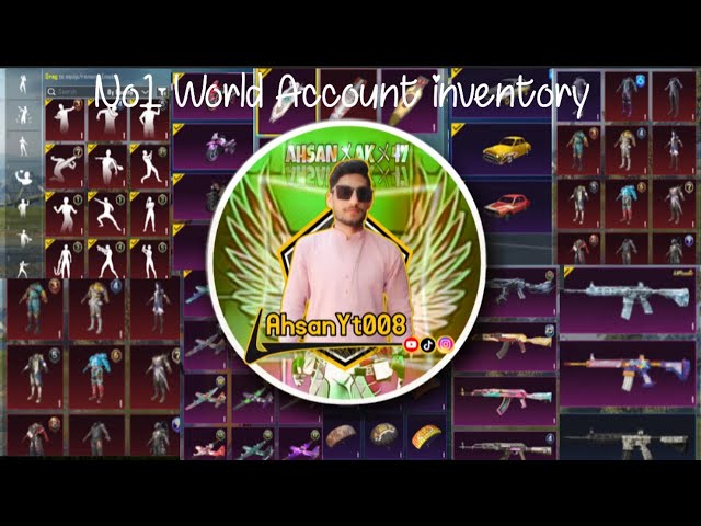 No1 World Account inventory | Pubg Mobile inventory video #bgmi  #pubgmobile #viralgaming #trending