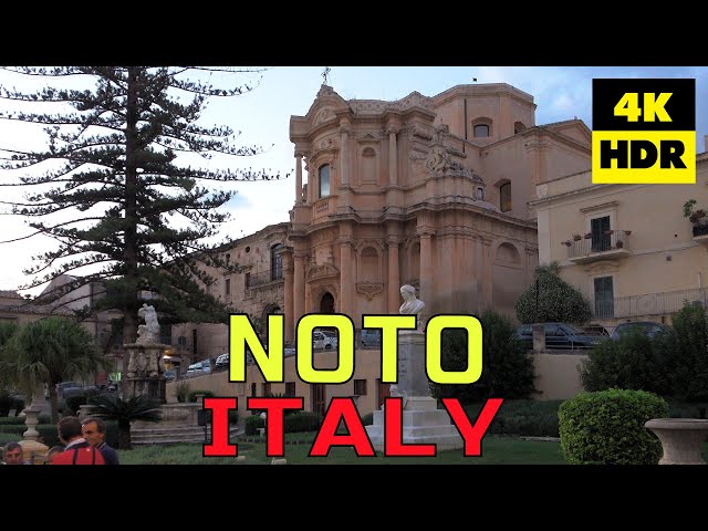 Noto, Sicily, Italy in 4K (UHD) HDR