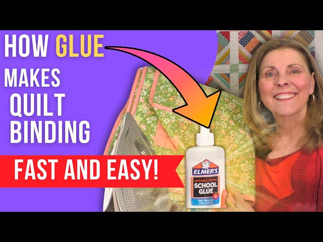 🧵 GLUE Basting Your Quilt Binding Tutorial: 🙌 Genius Quilting Hack!