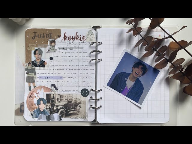 July Diary Journal Jungkook spread