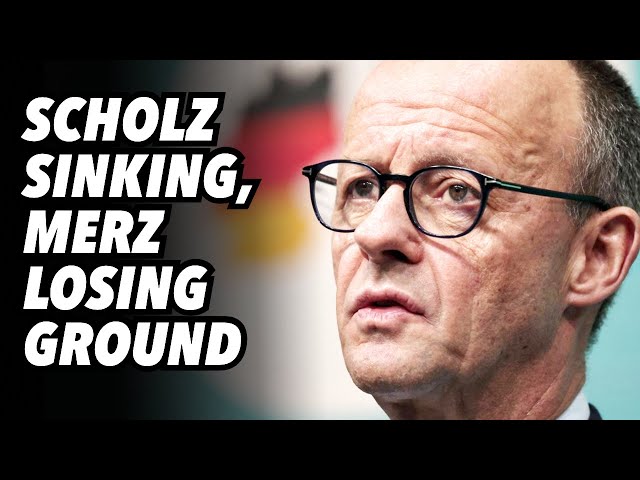 German elections; Scholz sinking, Merz losing ground