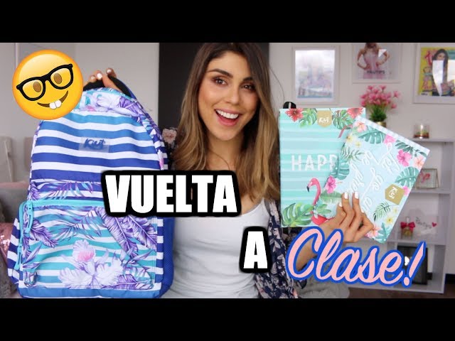 QUÉ LLEVO EN MI MALETA PARA CLASE? (HAUL+REGALO) - Pautips