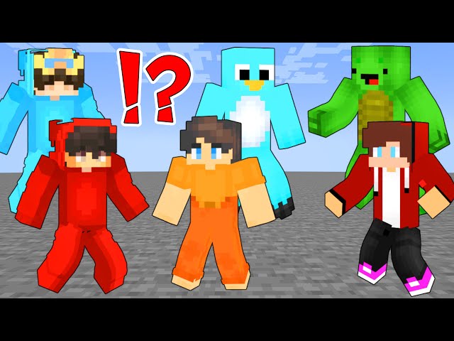 Cash and Nico vs Milo and Chip vs JJ and Mikey Maizen in Minecraft Battle