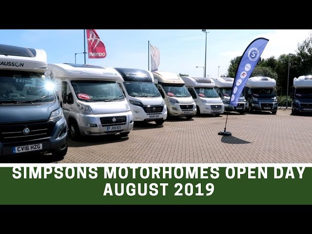 Motorhomes for Sale Open Day at Simpsons Motorhomes, Great Yarmouth, August 2019 - Ep 140