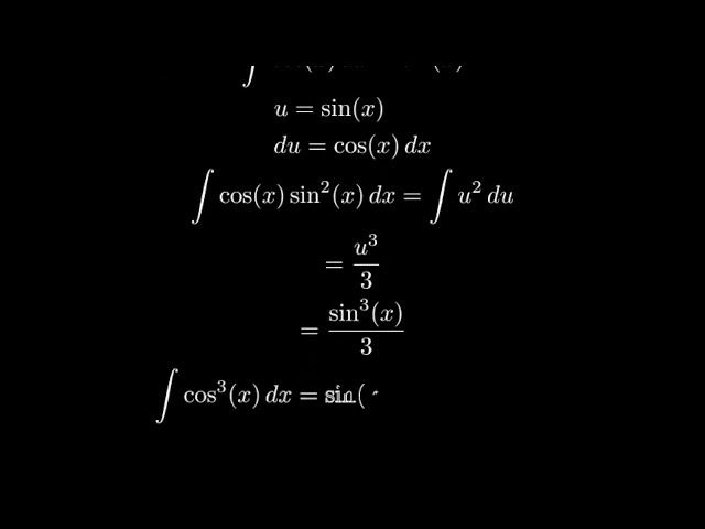 Q23.How to Solve ∫ cos³x dx? 🤔