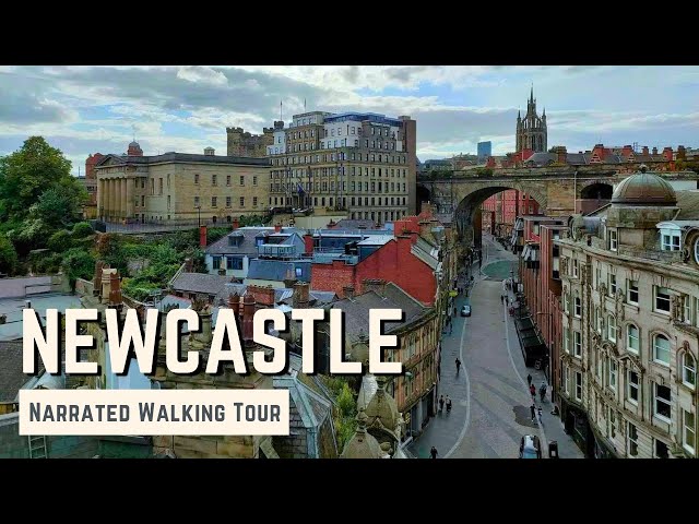 NEWCASTLE UPON TYNE | 4K Narrated Walking Tour | Let's Walk 2024