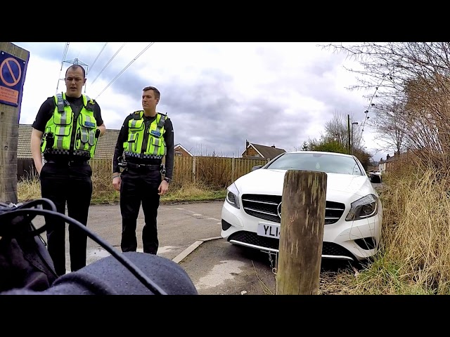 Outwood station: parking inhibits wheelchair user's egress