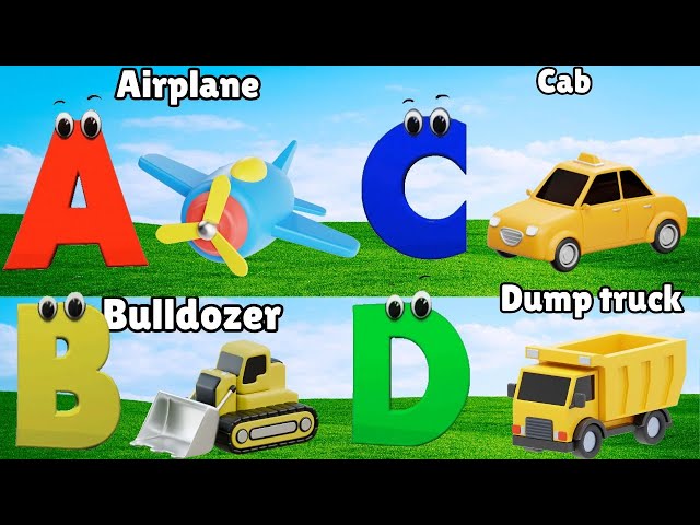 ABC Song | Vehicles Alphabet Song | Phonics for Kids | Learn ABC, ABC Kids Alphabet Letters, Baby