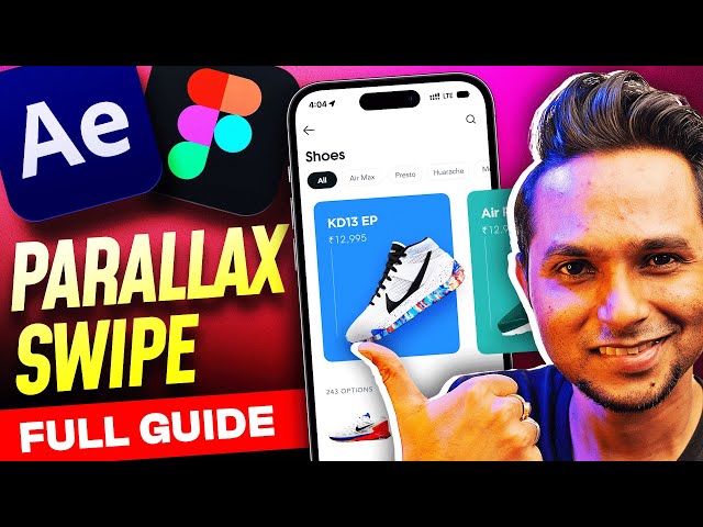 Figma After Effects UI Animation | Parallax Motion Design Tutorial 💡 | Saptarshi Prakash