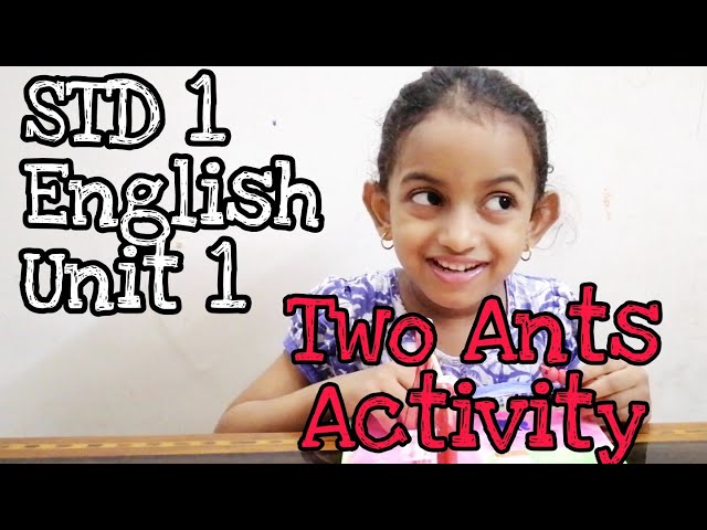 Two Ants | STD 1 | ENGLISH |  Kids Activity | Firstbell 2.0 |Haiza's World