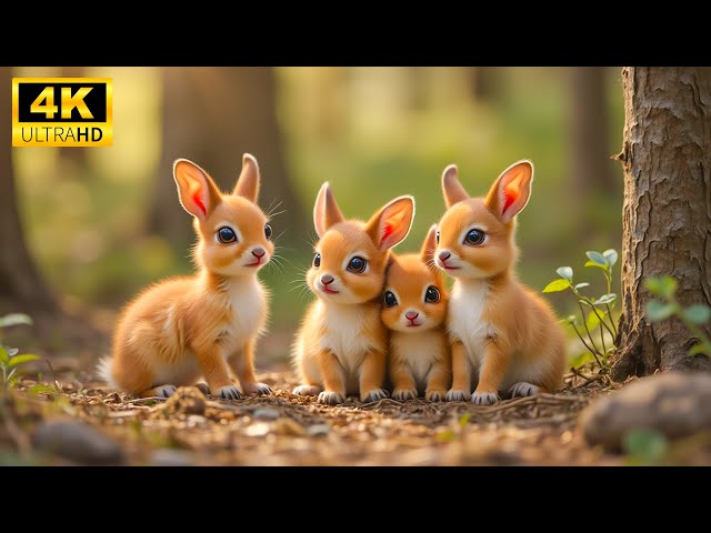 🐾 Little Wonders Of The Earth – Baby Animals in Stunning 4K with Soulful Sounds and Relaxing Music🌸