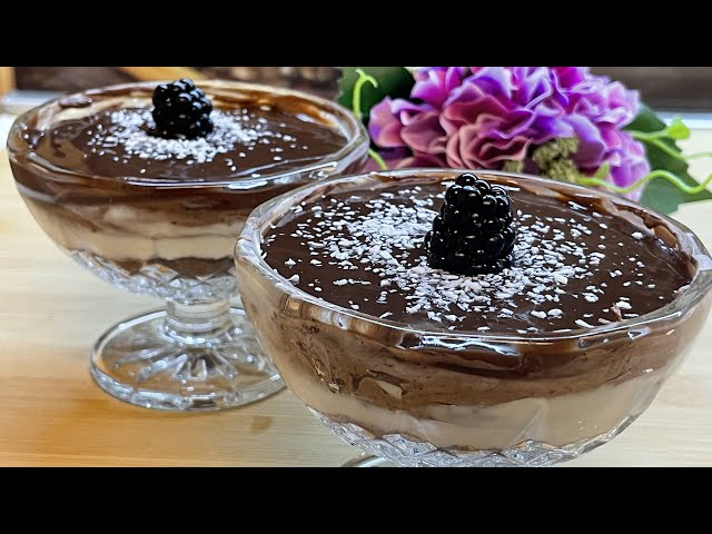 AMAZING and DELICIOUS Easy No-Bake Dessert. Just In 5 minutes!