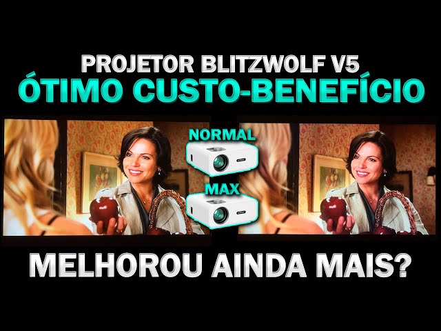 Novo Blitzwolf V5 Max - Melhor Projetor Custo-Beneficio? Ficou ainda Melhor que o V5?