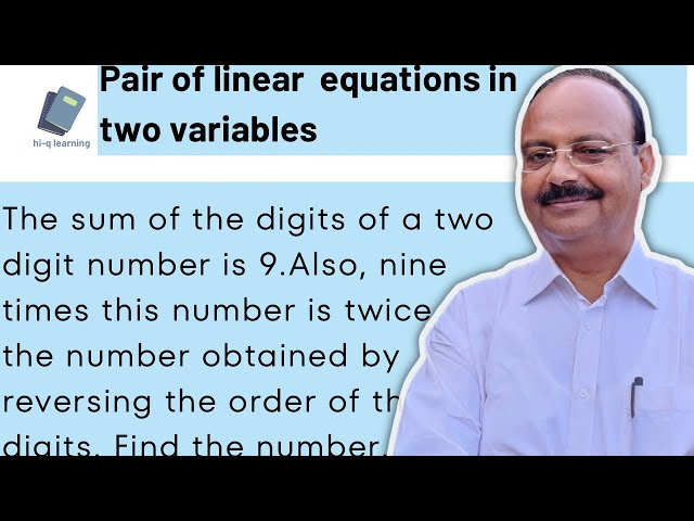 The sum of the digits of a two digit number is 9.Also, nine times this number is twice the ……