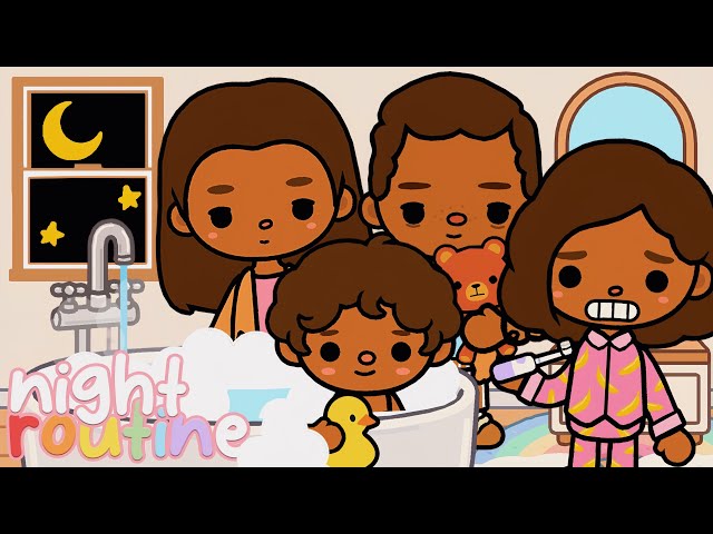 Family's NIGHT ROUTINE 🌙 Toca Boca Roleplay #tocaboca #roleplay