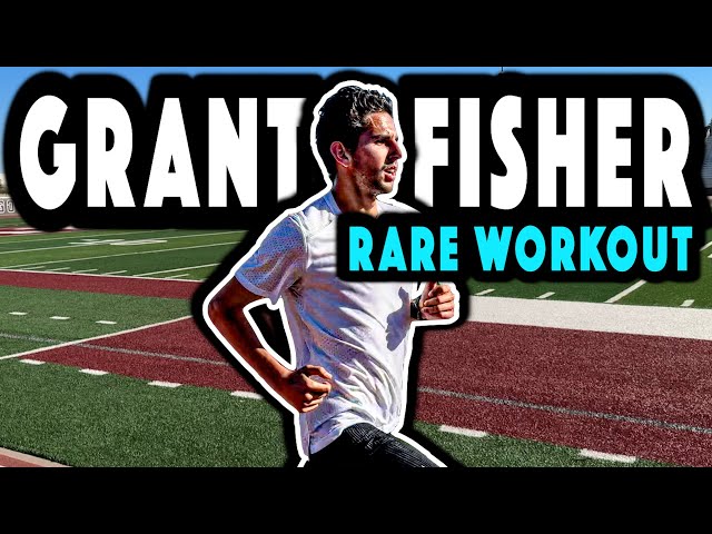 Olympian Grant Fisher RARE WORKOUT, Closes In 4-Flat Mile