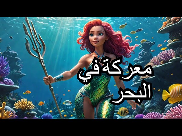 "كنز الأعماق: معركة الحورية والغواصين"🧜‍♀️🪼#حورية_البحر #قصص_اطفال #حكايات_عربية