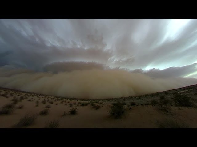 Chasing in 360° - Epic Dust Storm - Dateland, AZ - July 9, 2018