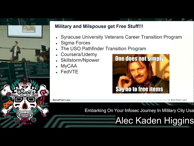 Embarking on Your INFOSEC Journey in Military City USA - Alex Kaden Higgins