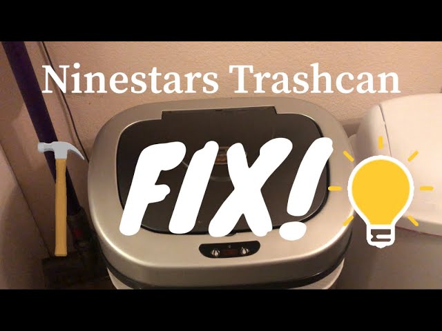 Ninestars trash can lid won't open