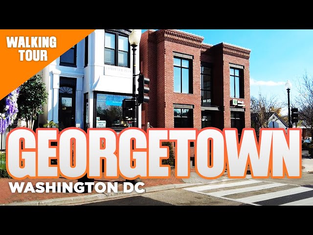 Georgetown, Washington DC Walking Tour Fall | Where To Live in Northern Virginia [4K 60FPS]