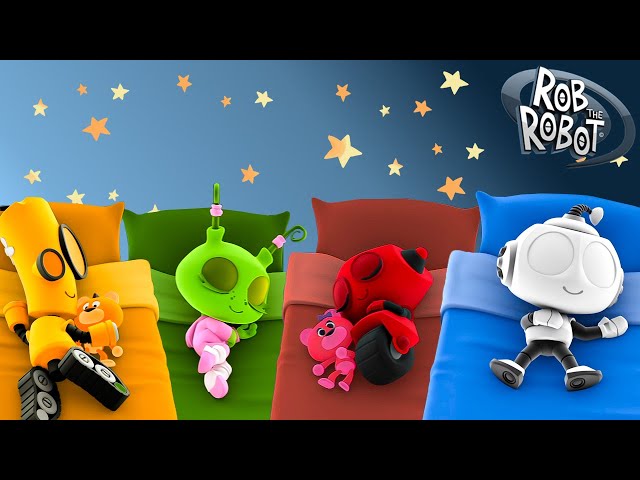 Rob and Friends Have the BEST Rainbow Slumber Party at Bedtime Planet! 🌈 | Rob The Robot