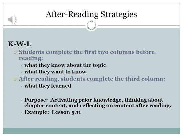 Reading Strategies for Mobile CSP - Part 4: After reading Strategies