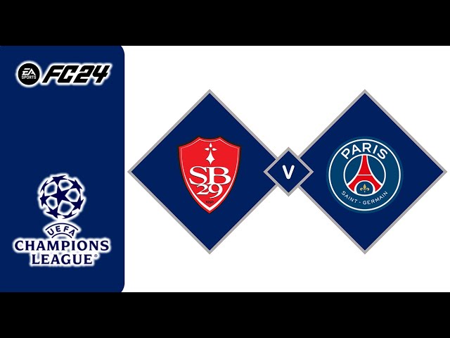 FC24丨Stade Brestois vs Paris SG丨UEFA Champions League 2024/25丨歐洲冠軍聯賽丨比斯特 vs 巴黎聖日耳曼丨Play-offs