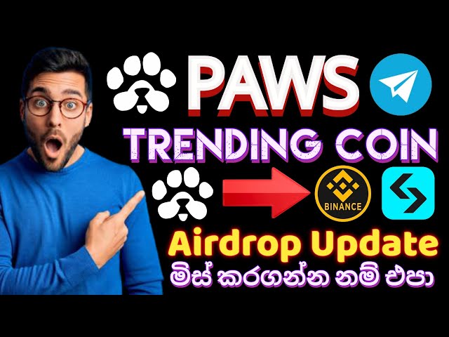 Paws Airdrop | Paws withdraw | Listing Update | Crypto Mining Bot | Crypto News Update 2024