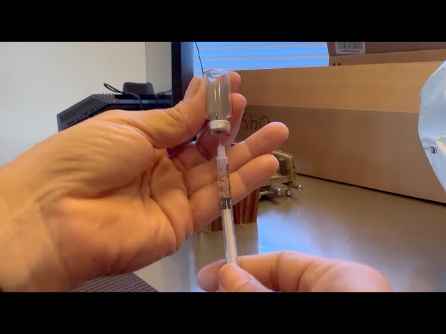 How to completely empty an injectable drug vial