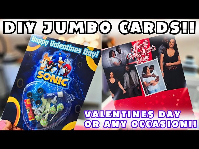 TRENDY JUMBO TREAT CARD | VALENTINES DAY CARD | How To Make a Jumbo Card For Any Occasion