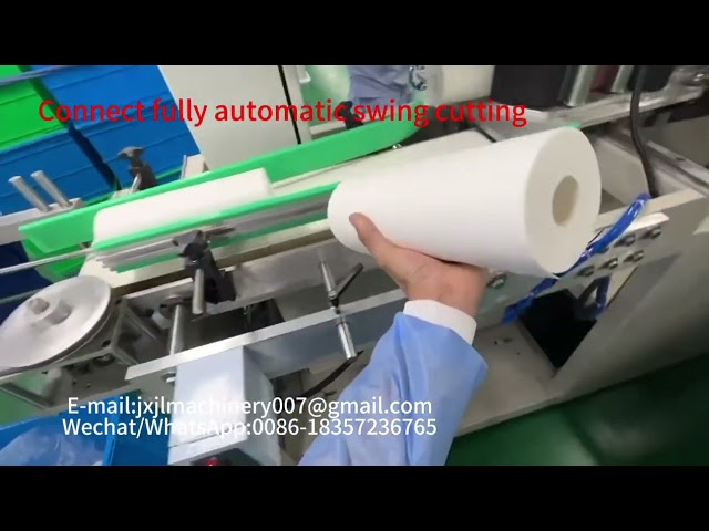 Fully Automatic Gauze Perforating Slitting Rewinding Machine With Swing Cutting